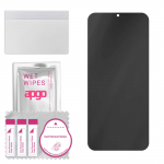 apgo Privacy Matte Hybrid protective glass compatible with Umidigi Bison X10 Pro, flexible nano glass, great replacement for tempered glass, scratch-r