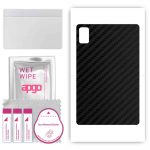 apgo Protective Skin Sticker for the back compatible with Ulefone Tab A8, Wrap Film, Foil, Vinyl - Pattern Carbon Black