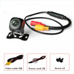 12V automobilio AHD Starlight naktinis galinio vaizdo kamera Vision IP68 vandeniui atspari automobilio kamera 1280 HD vaizdo atbulinės eigos kamera su stovėjimo linija juoda