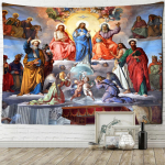 Jėzus Angelas Vaikai Gobelenas Sienų Pakabinimas Religija Vintažinis Menas Mistinis Hipis Tapez Namų Dekoras Fono Audinys 400x220cm