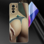 Sexy-Ass Woman Girl telefono dėklas, skirtas Xiaomi Mi POCO X3 NFC GT M4 M3 12 11T 10T Pro A3 11 Lite NE 5G 12X 11i F3 mink&scaron;tas juodas dangtelis Xiaomi Mi A3