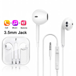 YurKem laidinės ausinės, skirtos Apple iPhone 5 6 Bluetooth ausinėms, skirtos Samsung Huawei OPPO Xiaomi ausinėms 3.5mmjack balta