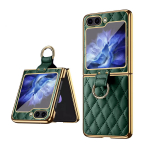 &bdquo;Samsung Galaxy Z Flip 6 5 4 ZFlip6 Case Prabangus rombo formos odinis žiedo laikiklis su grūdintu stiklu, sulankstoma, smūgiams atspariu kietu dangteliu for Z Flip 4