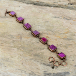 Rožinė Druzy apyrankė Elektroformuota varinė apyrankė Reguliuojama grandinėlė Apyrankė Elektroformuota rankų darbo papuo&scaron;alų brangakmenių apyrankė Dovana mamai