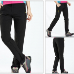 Moteri&scaron;kos neper&scaron;lampamos kelnės žygiams kopimas greitai džiūstančios kalnų lietaus kelnės Lauko elastingos sportinės kelnės L