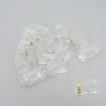 10/20/50 vnt. RJ-45 tinklo kabelio modulio kristalinė jungtis CAT-5/5e 8 gyslų paauksuota Ethernet tinklo jungtis 10pcs