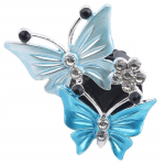 Double Butterfly Car Supplies Oro kondicionavimo oro i&scaron;leidimo angos kvepalų klipas rožinė