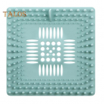 Silikoninis du&scaron;o kanalizacijos dangtelis plaukų gaudyklė apsauga paprastoms kanalizacijoms lengvai valomas kanalizacijos apsauga tinka daugumai JAV standartinių grindų kanalizacijų du&scaron;uose pilka