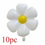 10 vnt Daisy Balloon Didžiuliai baltos gėlės aliuminio folijos balionai gimtadieniui Baby Shower Vestuvių Daisy vakarėlio dekoravimo reikmenys 10PCS