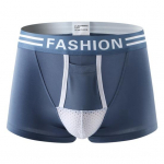 Vyri&scaron;kos boksinės kelnaitės 3D U formos i&scaron;gaubtos, nevaržančios apatinės kelnaitės su raidžių ra&scaron;tais, spalvos, drėgmę sugeriančios &scaron;ortai Kelnaitės M violetinė