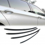 4 vnt. juodos nerūdijančio plieno juostelės automobilio durelių rankenos apdaila, skirta BMW 5 serijos F10/F18/F11 2011-2021 automobilio i&scaron;orės priedams