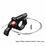 Dviračio &scaron;akės nuotolinio valdymo svirties jungiklis su kabeliu, aliuminio lydinio blokavimo mygtuku MTB dviračio priekinės &scaron;akės laido valdiklio jungiklis