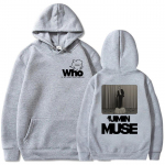 Megztiniai su gobtuvais Jimin Muse albumas Grafiniai megztiniai Kas mano &scaron;irdis laukia gėlių marginimo megztiniai Moletom Feminino žiemos moterys XXXL