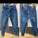 Pavasario ir rudens didelio dydžio &bdquo;Harlan Stretch Jeans&ldquo; vyri&scaron;kos palaidos skalbtos &bdquo;Plus Fat Plus&ldquo; ilgos kelnės 36