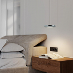 &Scaron;iuolaikiniai 1/3 galvučių pakabinami &scaron;viestuvai prie lubų sietynai Geležiniai pakabinami &scaron;viestuvai virtuvei Miegamojo restorano namų baro kabantys &scaron;viestuvai 1 Headlight sidabras