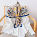 90 cm &bdquo;Four Seasons&ldquo; kvadratinis didelis kvadratinis &scaron;alikas Prabangūs dekoratyviniai mar&scaron;kiniai Profesionali skarelė plaukų juosta Apsauginė nuo saulės skarelė 90*90cm