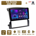 Android Carplay automobilinis radijas, skirtas KIA Sorento 2006-2009 Multimedijos grotuvo galvos blokas Stereo GPS navigacija BT WIFI 4+64GB 1+16GB