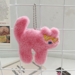 Kawaii mink&scaron;tas įdaryti gyvūnas mažos katės raktų pakabukas pliu&scaron;inis krep&scaron;ys automobilinis pakabukas raktų pakabukas vaikams kim&scaron;tų gyvūnų žaislai