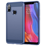 Xiaomi Mi 8 mi8 mink&scaron;tas silikoninis dėklas, smūgiams atsparus matinis galinis dangtelis, skirtas xiaomi 8 mi 8 prabangiems anglies pluo&scaron;to dėklams Coque Fundas For Mi 8