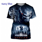 Predator Grafiniai mar&scaron;kinėliai vyrams Madingi gatvės drabužiai Hiphopo 3D spausdinti siaubo filmai Ateiviai mar&scaron;kinėliai Vasariniai laisvalaikio moteri&scaron;ki drabužiai L