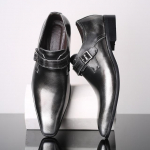 Fashion Plus Size 39-48 Vyri&scaron;ki vestuviniai batai i&scaron; mikropluo&scaron;to odos oficialaus verslo smailiu pir&scaron;tu Vyri&scaron;ka suknele Batai Vyri&scaron;ki Oxford Flats H196 38