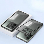 Skirtas Realme GT Neo 6 SE lydinio metalo objektyvo apsauginis dėklas, skirtas Realme GT 6T GT 6 permatomas grūdinto stiklo kietas smūgiams atsparus dangtelis For Realme GT6