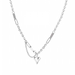 Kūrybingi saldūs &scaron;aunūs &scaron;irdies kaklo pakabukai moterims, mergaitėms, paprastos mados reguliuojamos raktikaulio grandinėlės papuo&scaron;alai, aksesuarai, dovanos One Size