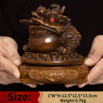 Zhaocai auksinio rupūžės papuo&scaron;alas Trys kojos auksinės cikados papuo&scaron;alai Dovana parduotuvės atidarymui Biuro svetainės dekoracija