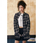 2024 m. raidės ilgomis rankovėmis mar&scaron;kinėliai japoni&scaron;ko Honkongo stiliaus laisvi mar&scaron;kinėliai berniukams, vasari&scaron;ki, madingi, universalūs, laisvalaikio paltai M juoda