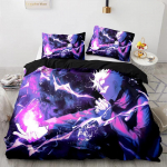 Anime Jujutsu Kaisen Satoru Gojo antklodės užvalkalų rinkinys King Queen Dvivietis Dvivietis Vieno dydžio Vaikams Paauglių patalynės komplektas 260x240cm 3pcs