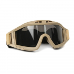 Airsoft Taktiniai Akiniai 3 Lę&scaron;iai Apsauga nuo Vėjo Apsauga nuo Dulkių &Scaron;audymas Motokrosas Motociklas Alpinizmas Akiniai CS Saugus Apsauga