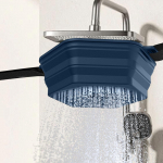 Du&scaron;as &Scaron;altas au&scaron;intuvas Sulankstoma ne&scaron;iojama ledinė vonia sportininkams Vonios kambarys mėlyna