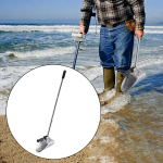 Smėlio samtelis ilga rankena, sijotuvas, grėblys, paplūdimio neslystantis aptikimo įrankis, kasimo kastuvas