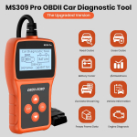 MS309 Pro OBD2 Skaitytuvas Automobilio Variklio Klaidų Kodų Skaitytuvas CAN Diagnostikos Skenavimo Įrankis Automatinis Patikrinimo Variklio Lemputės Automobilio Diagnostikos Skenavimo Įrankis oranžinė