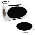 120 vnt./rulonas 3 stilių nuimamų kreidinių lentų lipdukų, vandeniui atsparios kreidinės lentos etiketės 1,4*2,2 col. namams ir virtuvei