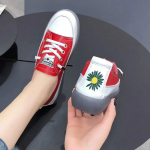 Nauji pavasariniai moteri&scaron;ki plok&scaron;čiapadžiai PU odos oksfordai kasdieniai klasikiniai vienspalviai madingi moteri&scaron;ki balti batai sportbačiai ponoms 35 raudona