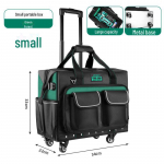 &bdquo;Green Forest&ldquo; daugiafunkcis elektriko įrankių krep&scaron;ys su ratukais &ndash; storas geležinis dugnas montavimui ir priežiūrai 15-inch, 25 liters