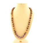 Pierres et Min&eacute;raux. Collier perles Rubis de Mogok, Birmanie, Myanmar Qualit&eacute; 2A + bois 8 Collier femmes, hommes. Taille personnali