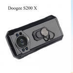 Tinka telefonams Doogee S200, Doogee S200 X, Doogee S200 Plus, dėklas, laikiklis (juodas, su laikikliu) juoda