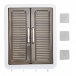 Vonios spintelės prie sienos montuojama daugiafunkcinė makiažo kvepalų kosmetikos organizatoriaus vitrina