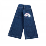 Y2K Baggy Jeans Vyri&scaron;ki vintažiniai siuvinėti auk&scaron;tos kokybės džinsai Hip Hop Goth gatvės apranga Harajuku vyri&scaron;ki moteri&scaron;ki laisvalaikio plačios kojos džinsai Nauji S
