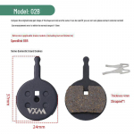 Vario metalo universalūs diskiniai stabdžių kaladėlės kalnų dviračiams (BB5/BB7) OPP bag - one pair