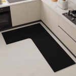 L formos sugeriantis virtuvės kilimėlis &ndash; mink&scaron;tas, atsparus ne&scaron;varumams, lengvai prižiūrimas, diatomito purvo grindų kilimėlis 100x150cm