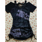 American Vintage Mar&scaron;kinėliai su imituojamomis dviem dalimis Moteri&scaron;ki gatvės drabužiai Hip Hop Gotika Harajuku Grunge Y2k Crop Topai Juodi kaukolės pankroko mar&scaron;kinėliai S