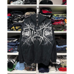 Džemperis su gobtuvu, senovinio ra&scaron;to spauda, senoviniai gotikiniai drabužiai M