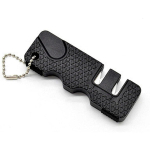 Mini virtuvinis galąstuvas virtuvei, kempingui, žygiams, ne&scaron;iojamas daugiafunkcis ki&scaron;eninio peilio galąstuvas, rankinis peilių galąstuvas, kompakti&scaron;kas, lengvas juoda