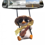 Antenas siūbuojantis automobilio papuo&scaron;alas Ančiukų automobilio pakabos Ornamentinis automobilio žavesys skirtas galinio vaizdo dekorui Estetiniai papuo&scaron;alai interjero priedai