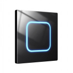 Wall Button Light Switch Tempered Glass Panel LED Switch 1/2/3/4 Gang Wall Glasses Panel Switch with Led Indicator A