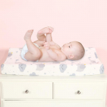 Mink&scaron;tas megztas kūdikių vystymo stalo užvalkalas - Tarptautinio dizaino su nuimamu audiniu Rainbow