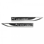 Metalinis automobilio galinio sparno &scaron;oninis lipdukas C4 Aircross Cactus C3 Berlingo Picasso DS logotipas stilius durų emblema ženklelis lipdukai juoda